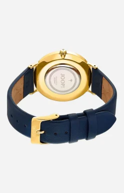 Damenuhr in Blau/Gold