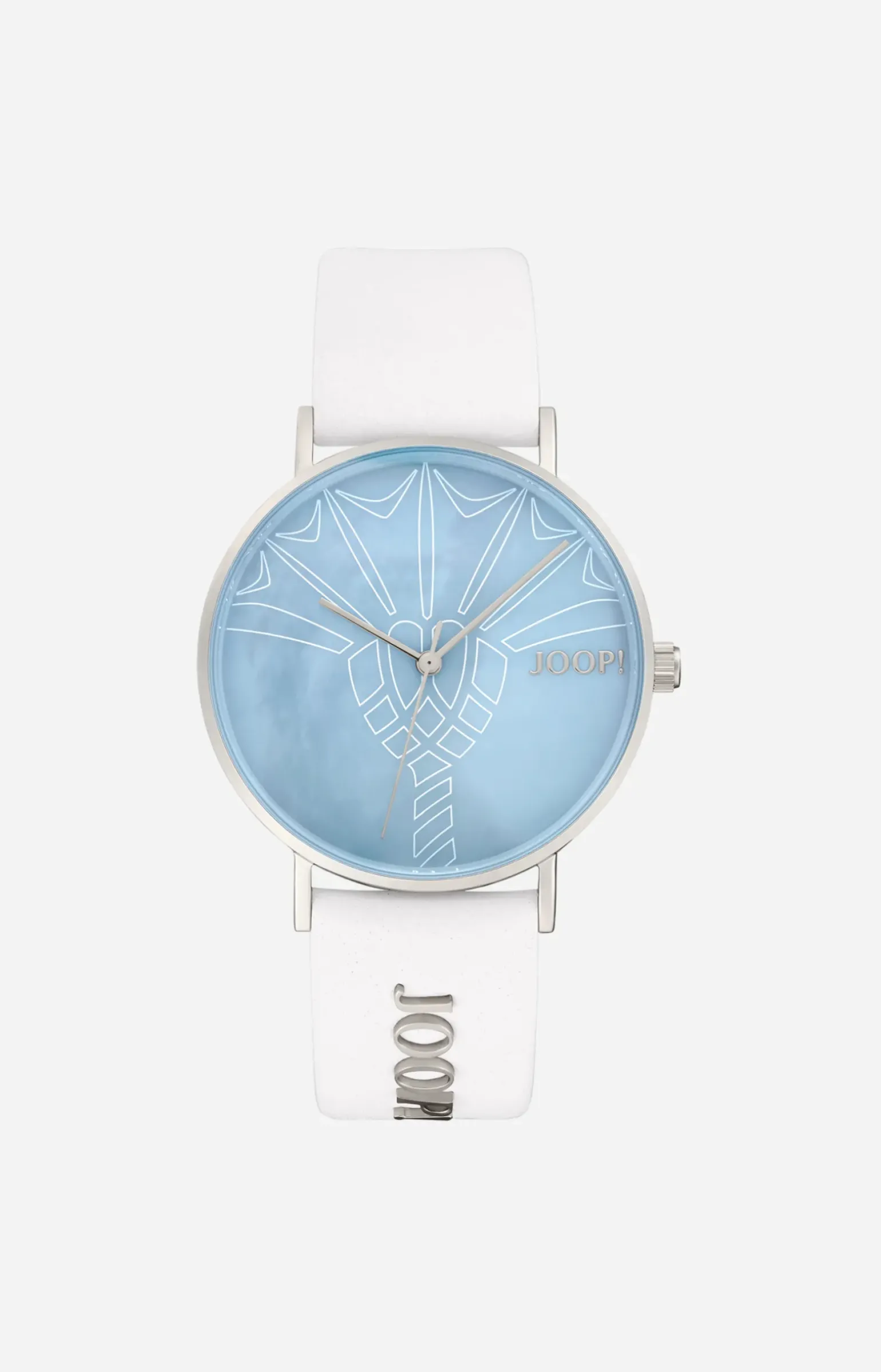 Damenuhr in Silber/Weiß