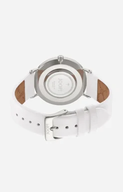 Damenuhr in Silber/Weiß