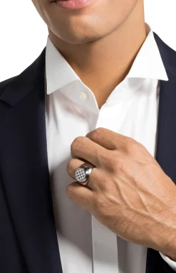 Edelstahl-Ring in Silber