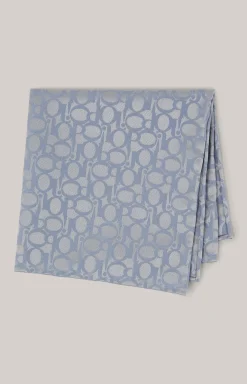 Einstecktuch in Blaugrau