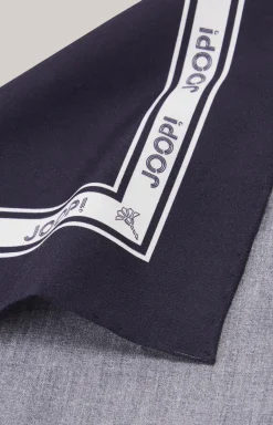 Einstecktuch in Dunkelblau/Weiß