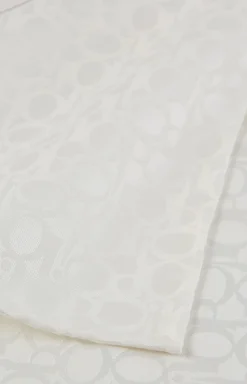 Einstecktuch in Offwhite