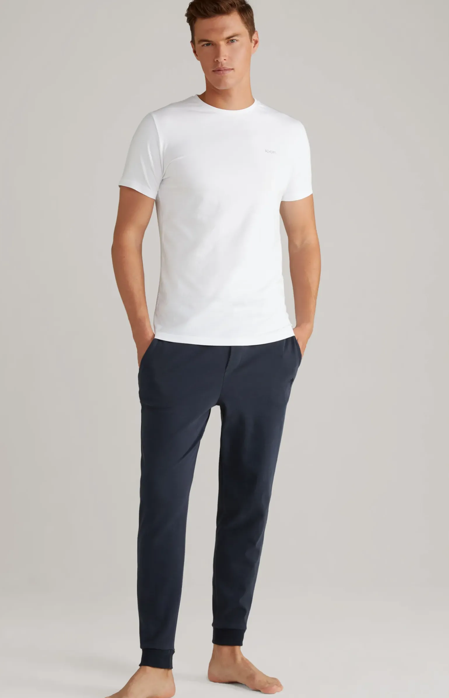 2er Pack Fine Cotton T-Shirts in Weiß