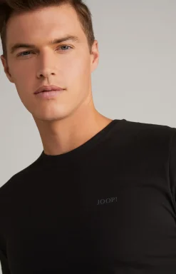 2er Pack Fine Cotton T-Shirts in Schwarz