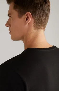 2er Pack Fine Cotton T-Shirts in Schwarz