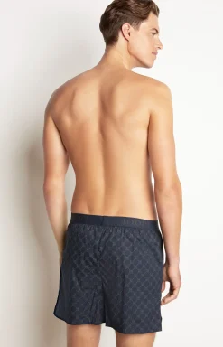 3er-Pack Fine Cotton Boxer in Hellgrau/Schwarz/Dunkelblau