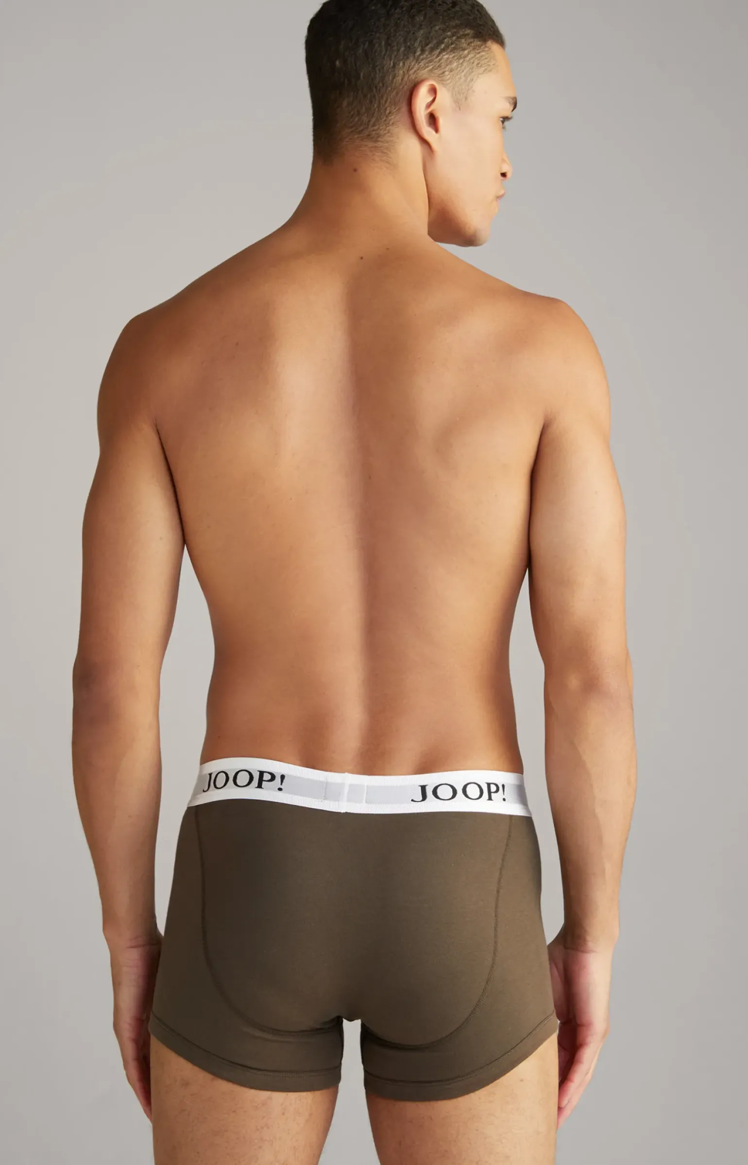 3er-Pack Fine Cotton Stretch Boxer in Dunkelblau/Bordeaux/Oliv