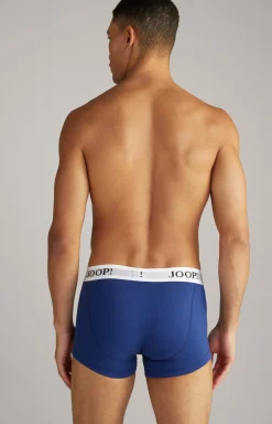 3er-Pack Fine Cotton Stretch Boxer in Schwarz/Rot/Blau