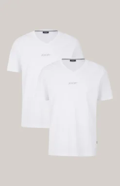 2er-Pack Fine Cotton T-Shirts in Weiß