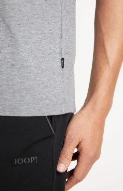 2er-Pack Fine Cotton T-Shirts in Grau meliert