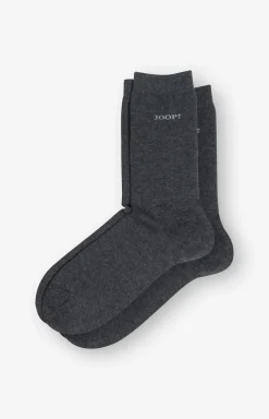 2er-Pack Finest Organic Cotton Socken in Dunkelgrau