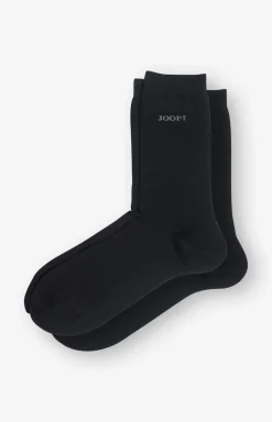 2er-Pack Finest Organic Cotton Socken in Schwarz