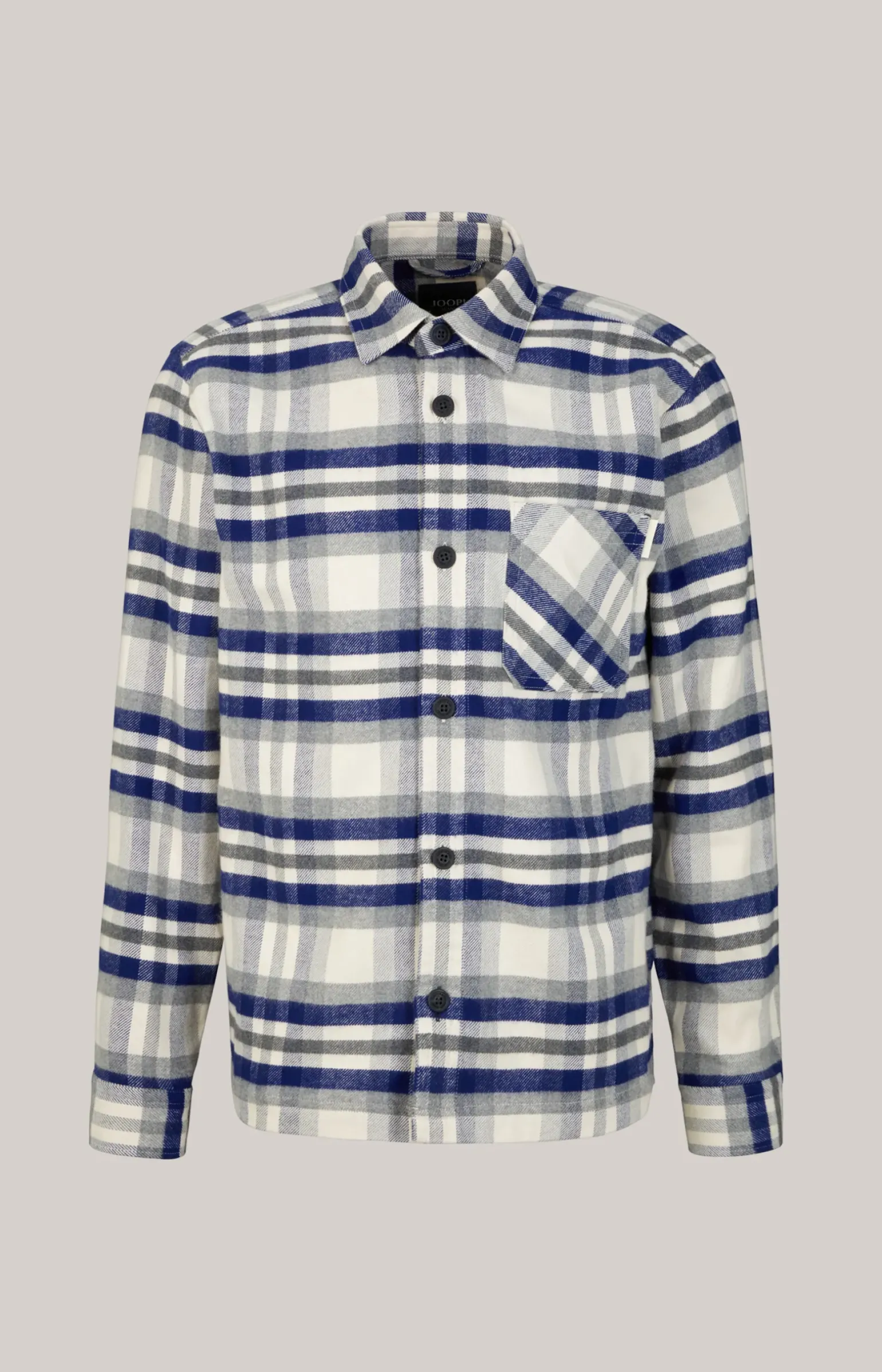 Flanell-Hemd Harvi in Navy/Beige kariert