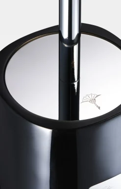 Freistehende WC-Bürstengarnitur Crystal Line in Anthrazit