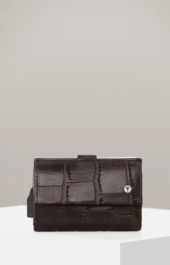 Geldbörse Fano C-Three E-Cage in Dunkelbraun