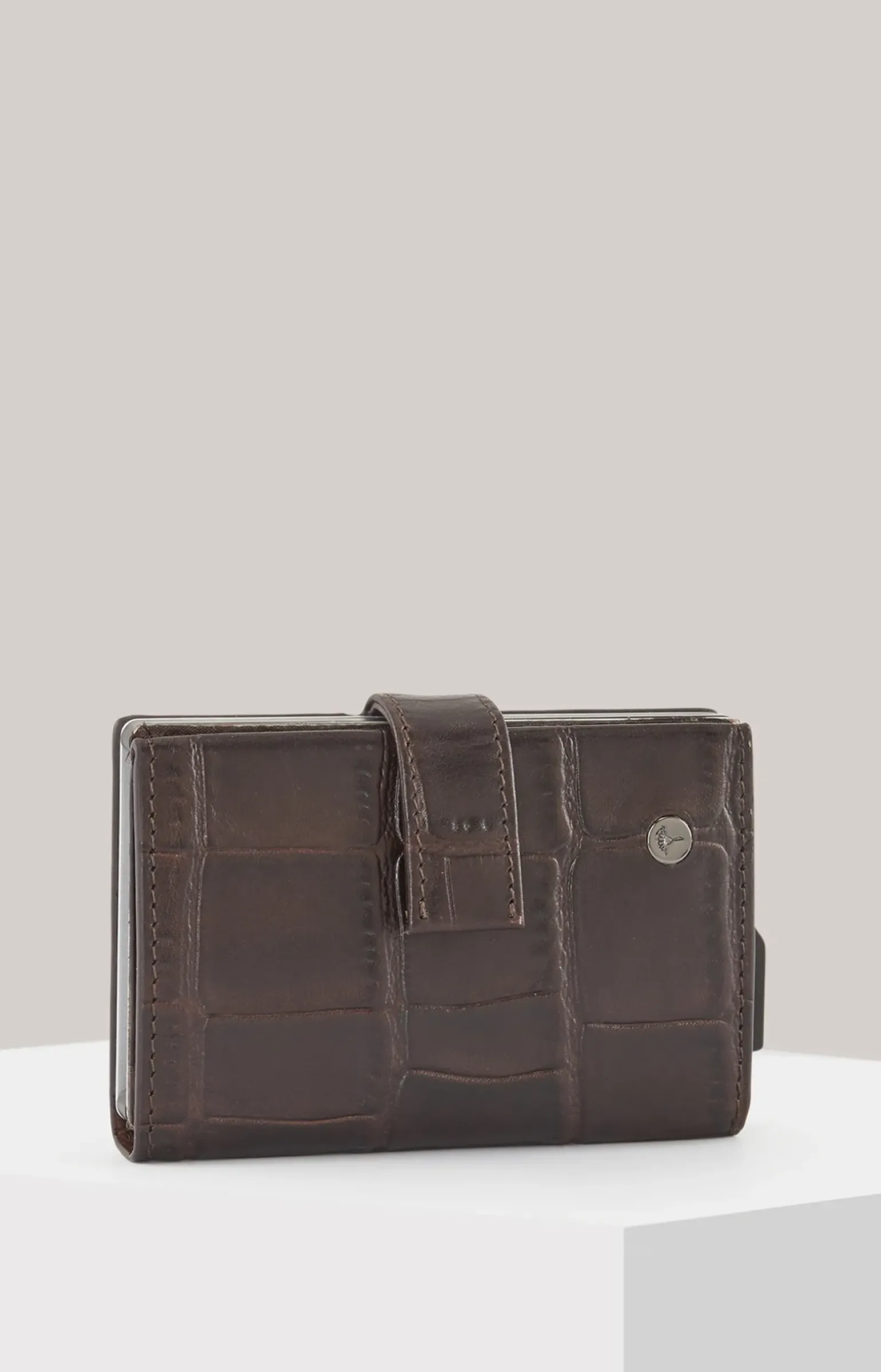 Geldbörse Fano C-Two E-Cage in Dunkelbraun