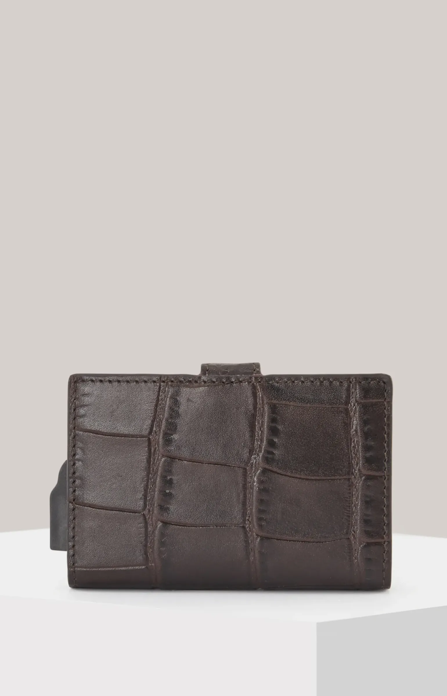 Geldbörse Fano C-Two E-Cage in Dunkelbraun