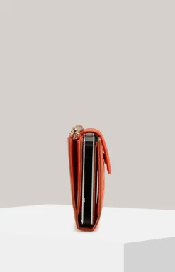 Geldbörse Leggero Stampa C-Four E-Cage in Orange