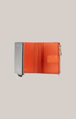 Geldbörse Leggero Stampa C-Four E-Cage in Orange