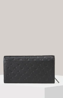 Geldbörse Leggero Stampa Europa in Schwarz