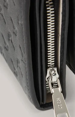 Geldbörse Leggero Stampa Europa in Schwarz