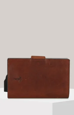Geldbörse Loreto C-Two E-Cage in Cognac-Braun