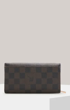 Geldbörse Piazza Edition Europa in Dunkelbraun/Schwarz