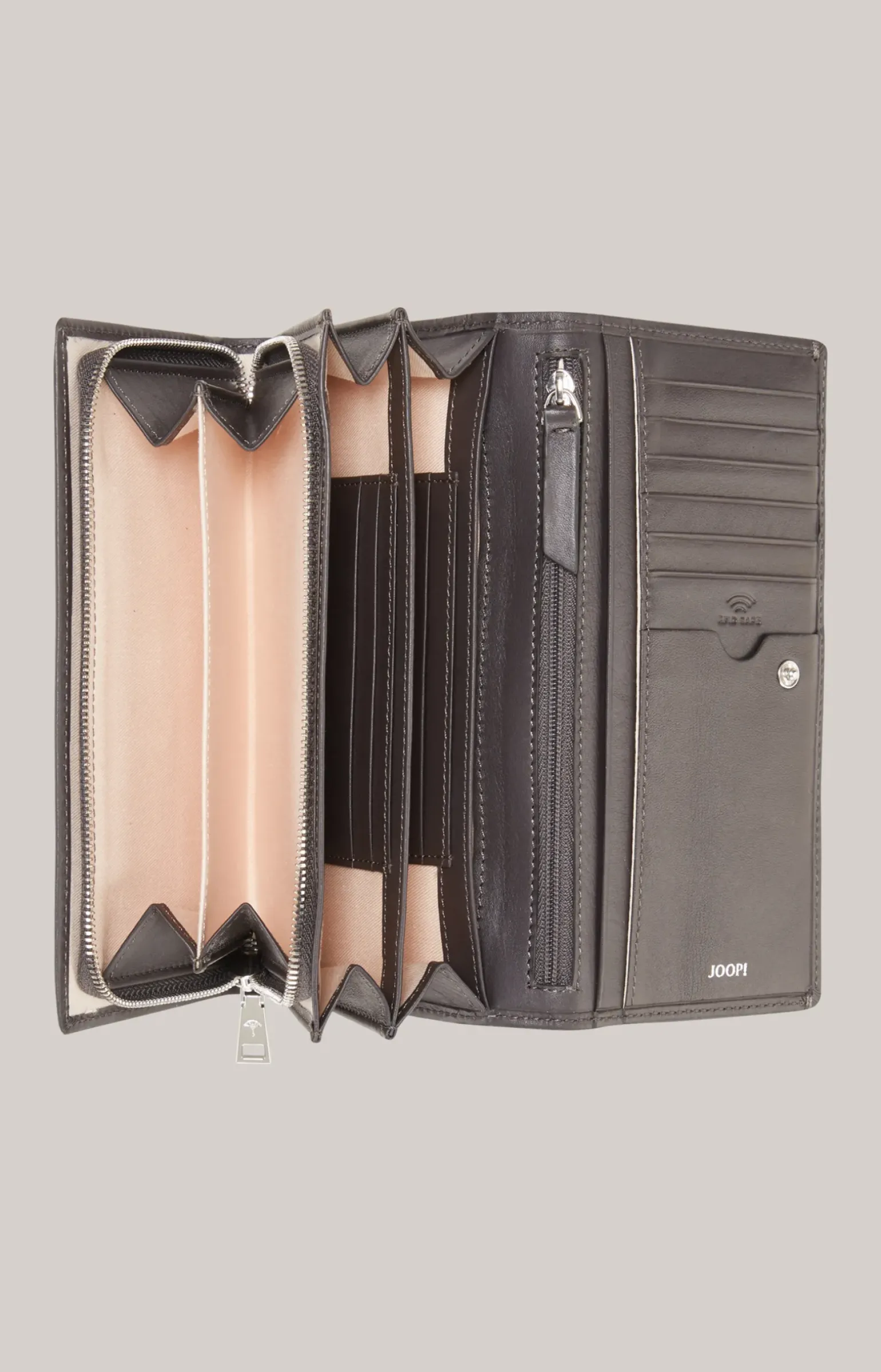 Geldbörse Sofisticato Europa in Braun-Grau