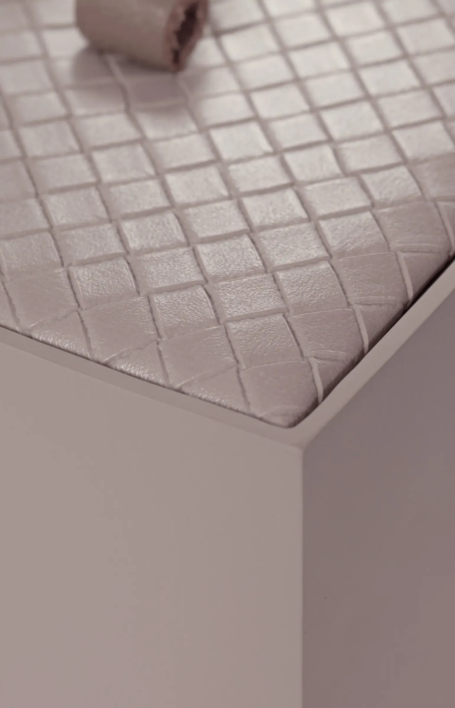 Große Kosmetik-Box Bathline, Grau-Rosé