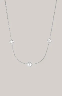 Halskette mit Zirkonia in Silber