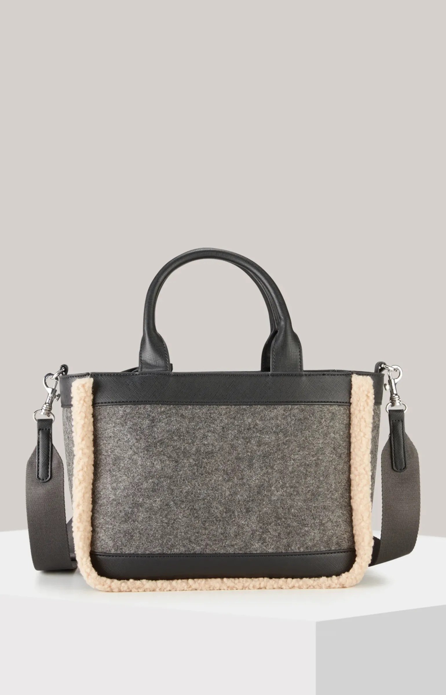 Handtasche Calduccio Yvette in Dunkelgrau