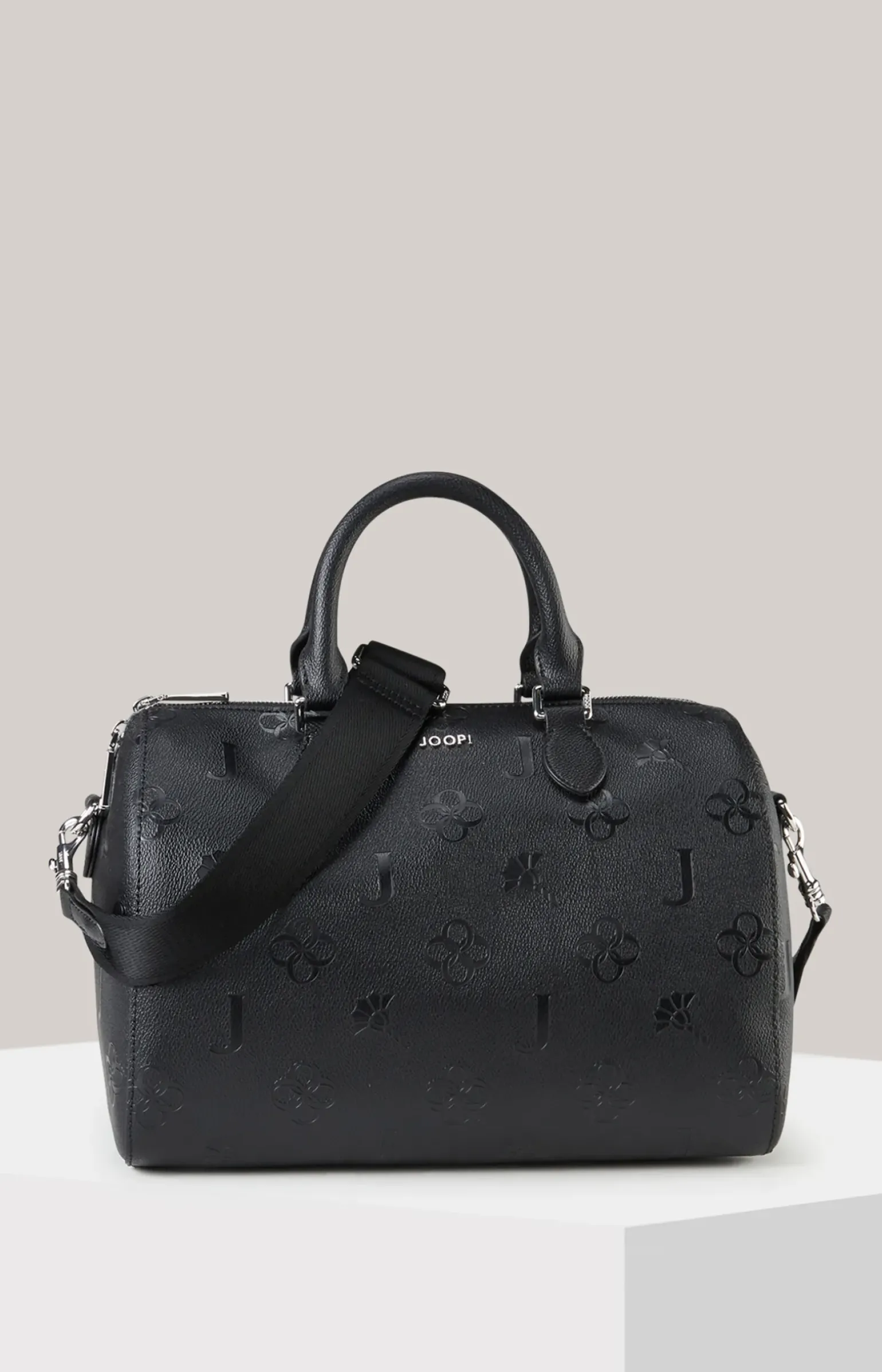 Handtasche Decoro Stampa Aurora in Schwarz