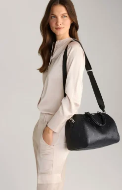 Handtasche Decoro Stampa Aurora in Schwarz