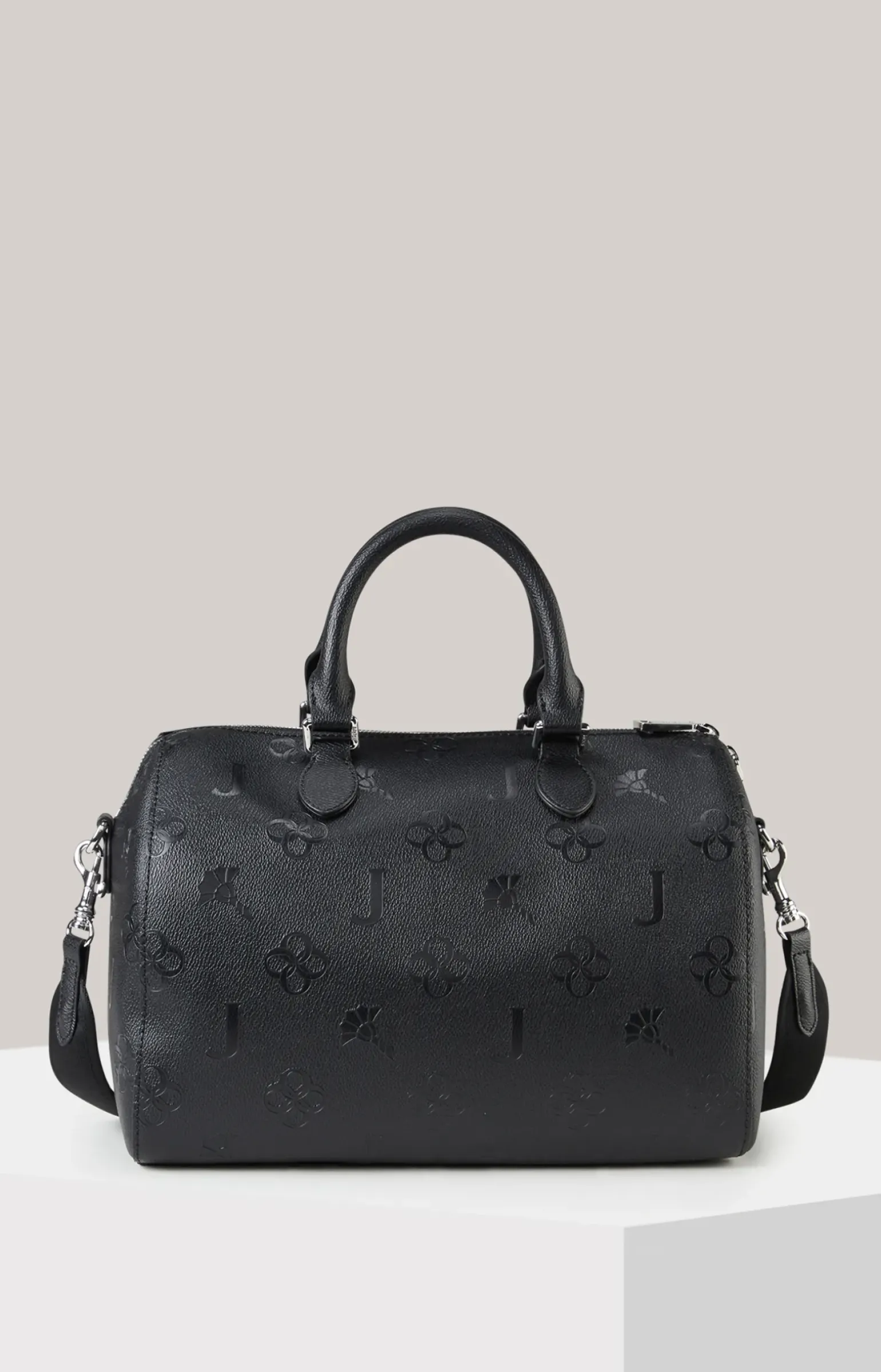 Handtasche Decoro Stampa Aurora in Schwarz