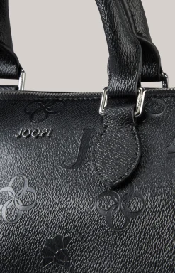 Handtasche Decoro Stampa Aurora in Schwarz