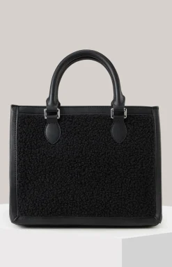 Handtasche Mazzolino Pelo Aurelia in Schwarz