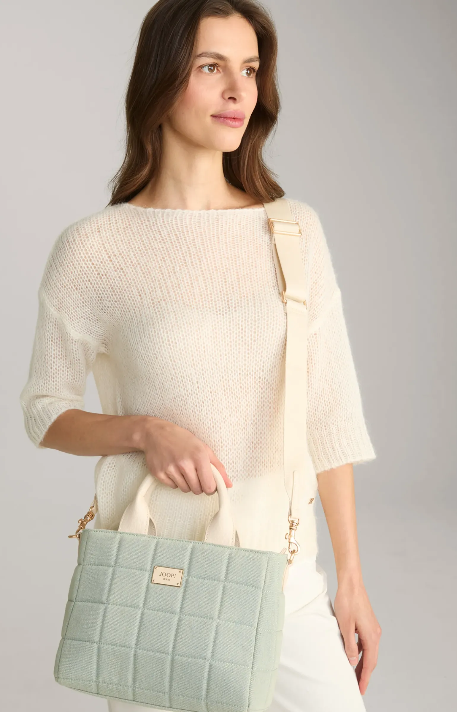 Handtasche Ordine Denim Sila in Hellblau