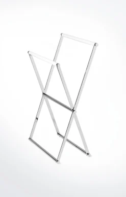 Handtuchständer Chromeline, Silber/Weiß