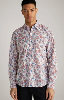 Hemd Hanson in Blau/Rot/Weiß gemustert