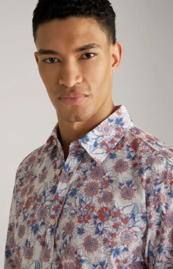 Hemd Hanson in Blau/Rot/Weiß gemustert