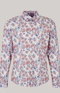 Hemd Hanson in Blau/Rot/Weiß gemustert