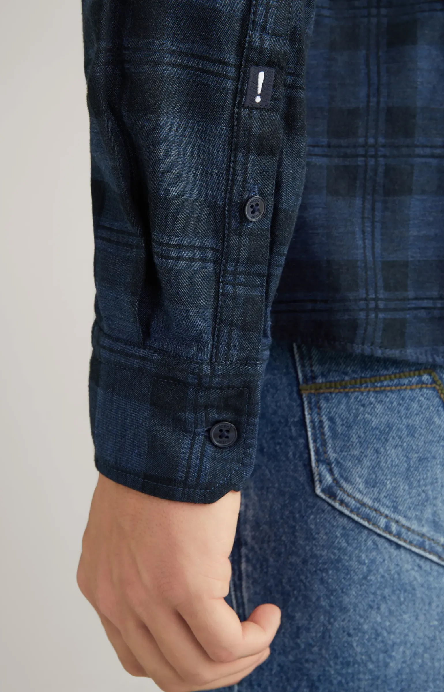 Hemd Hanson in Dunkelblau kariert