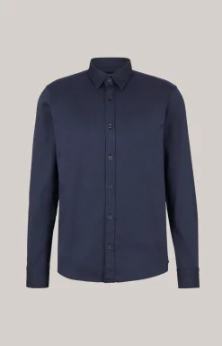 Hemd Hanson in Dunkelblau meliert