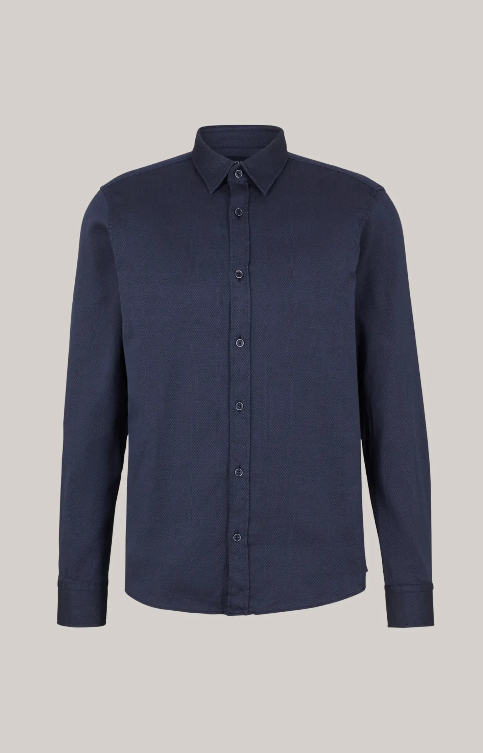 Hemd Hanson in Dunkelblau meliert