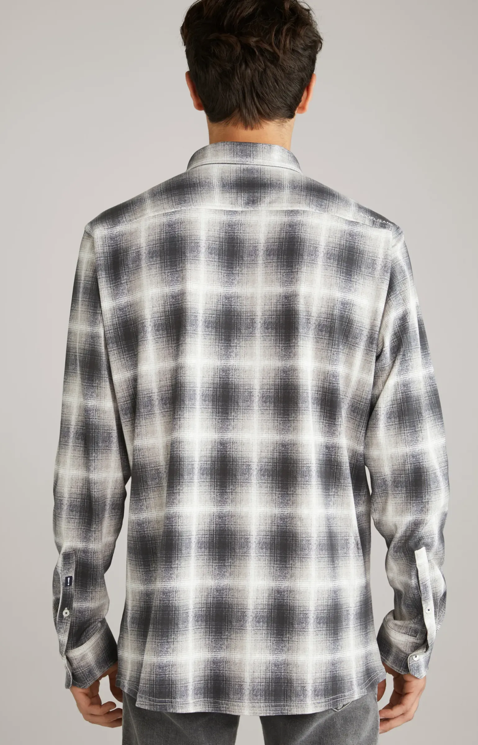 Hemd Hanson in Grau gemustert