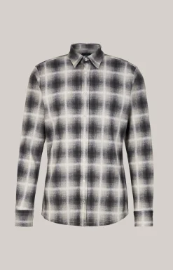 Hemd Hanson in Grau gemustert