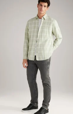 Hemd Hanson in Hellgrün kariert