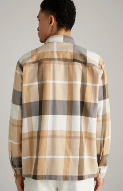 Hemd Harvi in Beige kariert