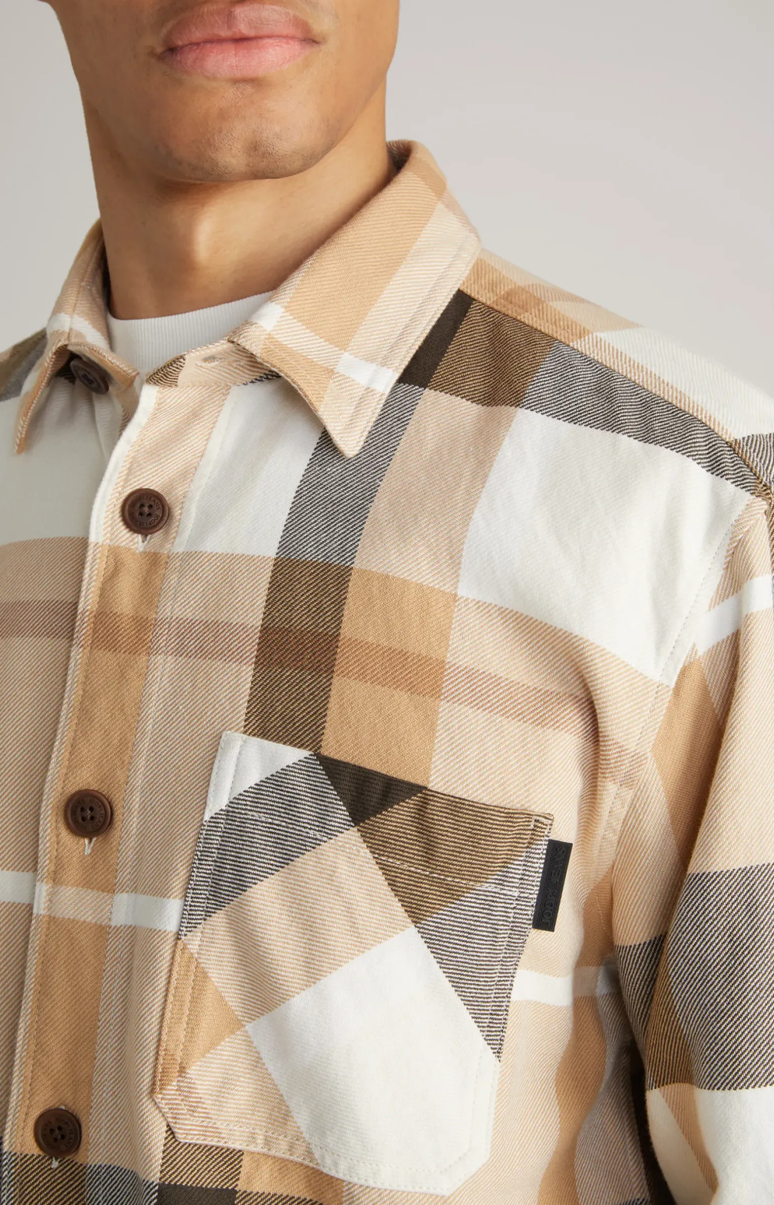 Hemd Harvi in Beige kariert